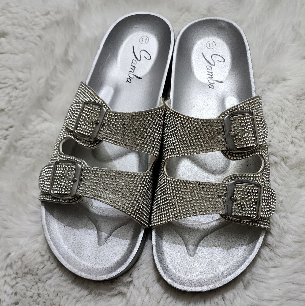 Samba Silver Women's Slide Sandals